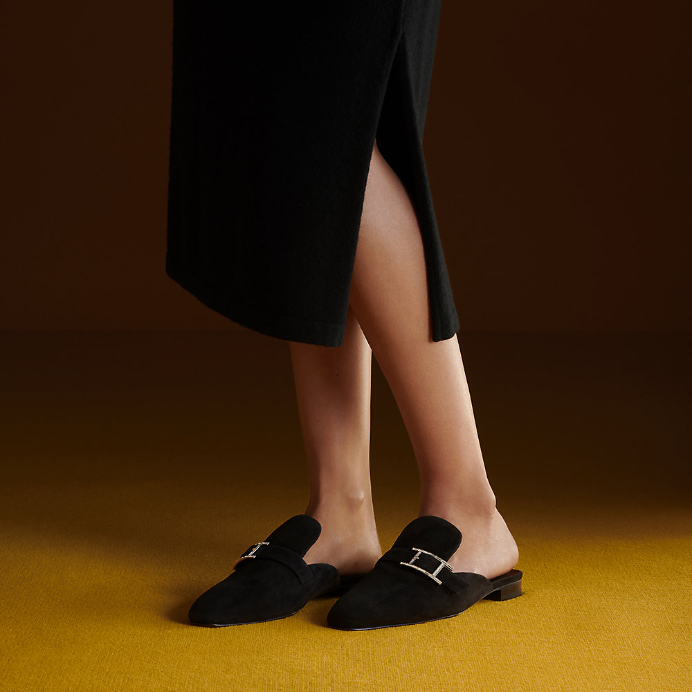 hermes flat mules
